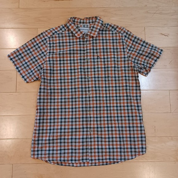 CRAGHOPPERS Men's Nour Short Sleeved Check Shirt | Parka Green Check Size Large - Picture 5 of 10